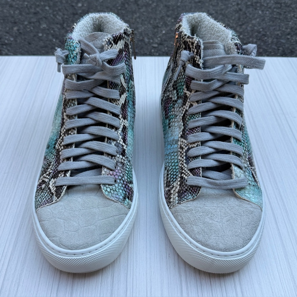 P448 Star Embossed High-Top Sneakers size 39